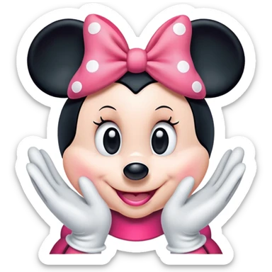 Minnie Mouse Face (From Disney) sticker