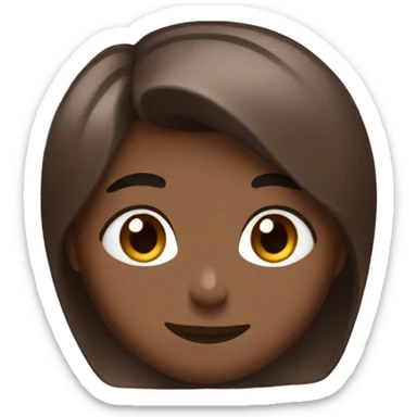 anime with chocolate color palette sticker