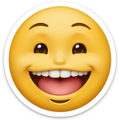 yellow circle emoji face biting lower lip suggestive expression sticker