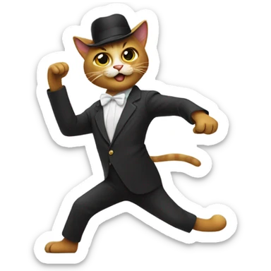Cats salsa dancing sticker