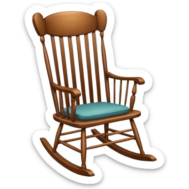 A rocking chair sticker