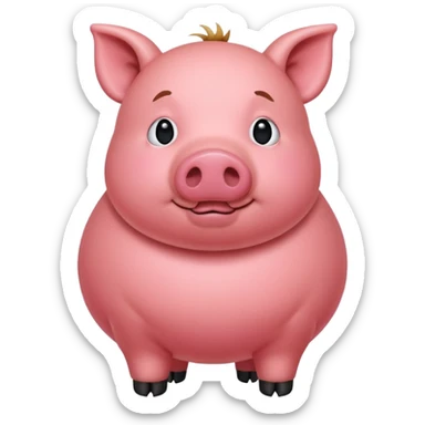 Cochon rouge  sticker