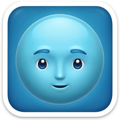 Can you make me an emoji of a blue planet? URANUS sticker