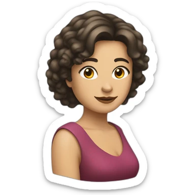 miriam castrillo matesanz media melena sticker