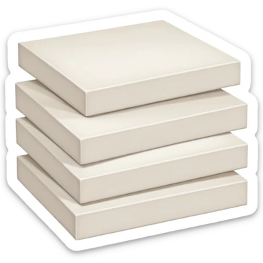 Stack of stretched canvases sticker
