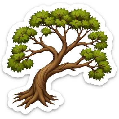 single tree branch sticker