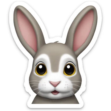 lapin bélier sticker