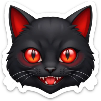 Vampire cat  sticker