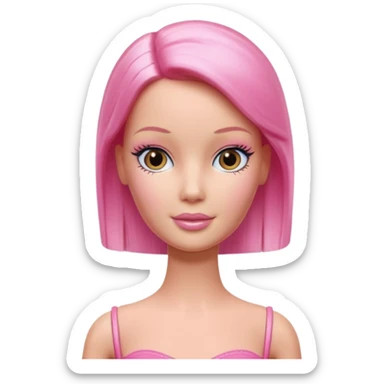 hairless barbie doll sticker
