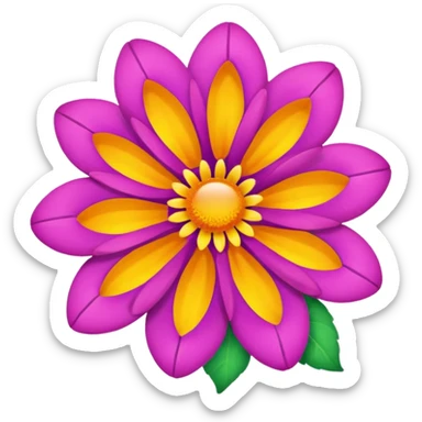 Tangled flower emoji sticker