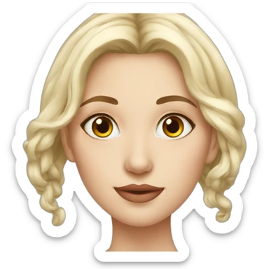 Russian beauty sticker