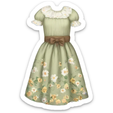 Pretty Cottagecore dress sticker