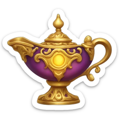magic lamp sticker