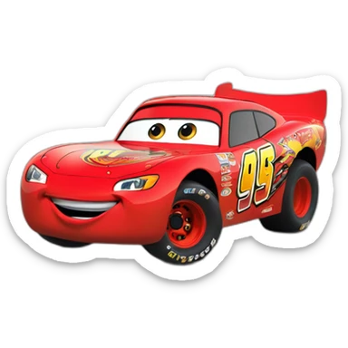 pixar mcqueen 95 sticker