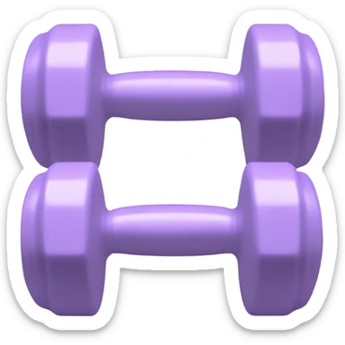 pale light purple dumbells sticker