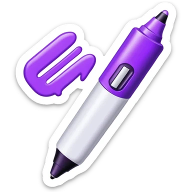 Purple marker rgb(142, 124, 195) sticker