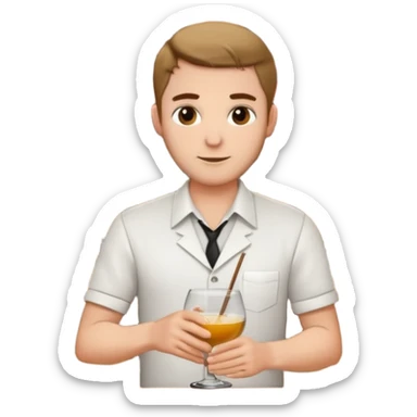 bartender mixing drinks sticker