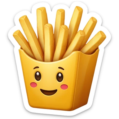 fries without face sticker
