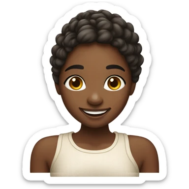hyperpigmentation meme girl sticker