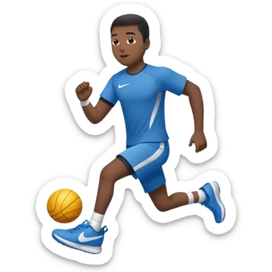 Um tubarão de tênis azul da Nike  sticker