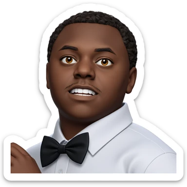 studious boy in collared shirt sticker