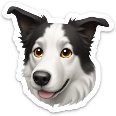 Border collie and husky mix breed sticker