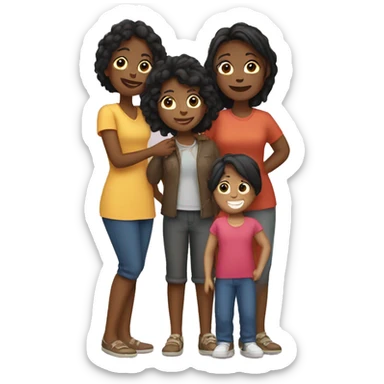 lesbian family sticker