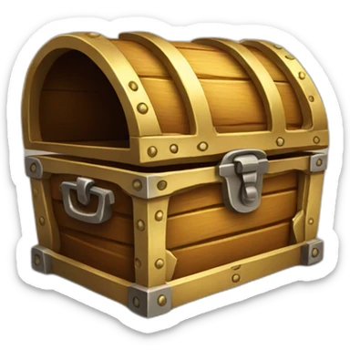 open treasure chest sticker
