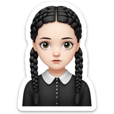 Wensday girl sticker