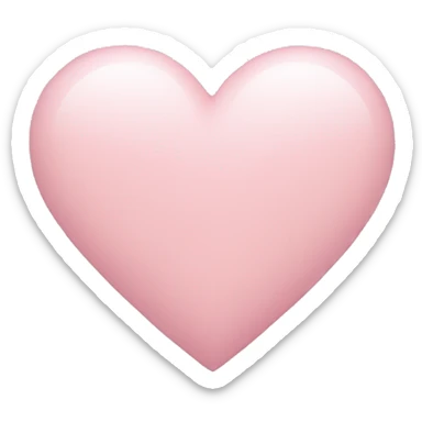 Light pink heart sticker
