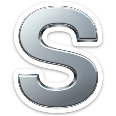 $ dollar metal symbol sticker