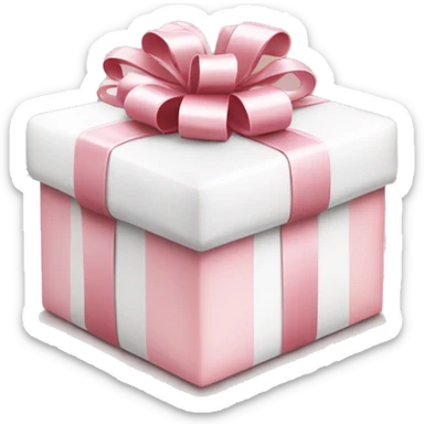 Light pink Christmas gifts under a white Christmas tree  sticker