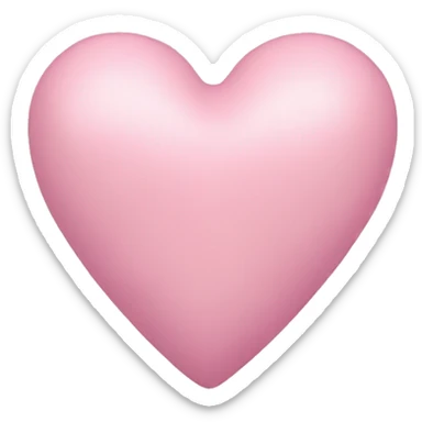Pastel pink heart sticker