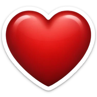 dark red heart sticker