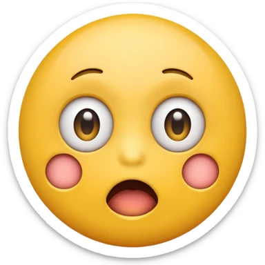 circle emoji with different facial expressions, using smaller circles and lines for eyes and mouths sticker