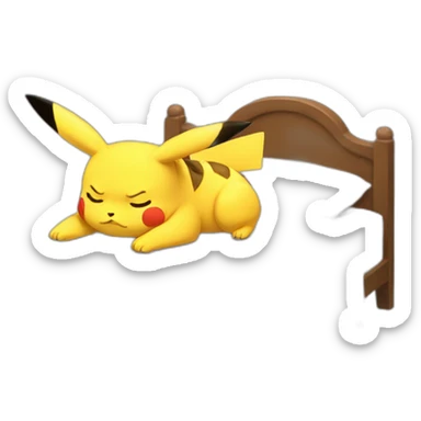 Sleeping_pikachu sticker