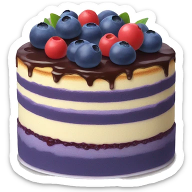 Blueberry cake sticker