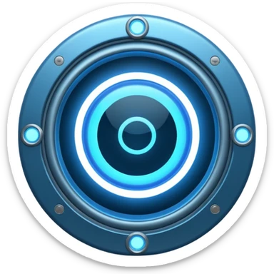 futuristic portal door sticker