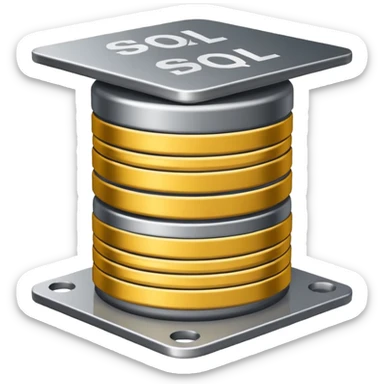 table grid with “SQL” above it sticker