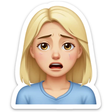 Ağlayan qiz sticker