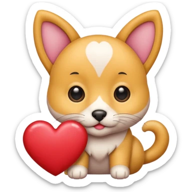 Pet Valentine sticker
