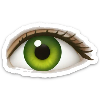 green woman eyes only eyes sticker