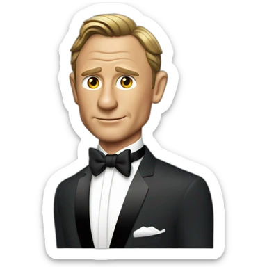 Daniel Craig as James Bond sticker