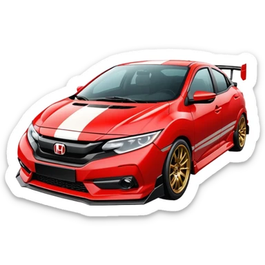 100 thieves Honda civic sticker
