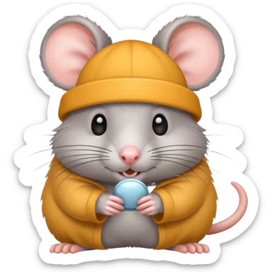 cute rat sticker
