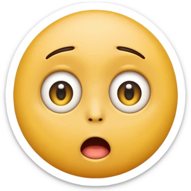 Quiero un emoji como este 😳 pero con los ojos más salidos sticker