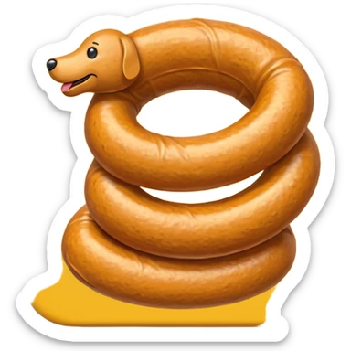 mustard sausage  sticker