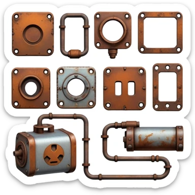 Dystopian Aesthetic Scenery Decorations sticker