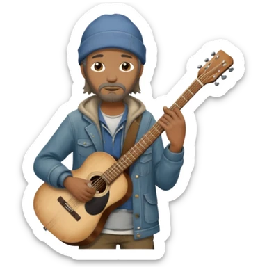 homeless busking sticker