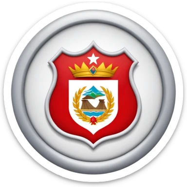 Hazme un emoji basado en el escudo del américa de cali sticker